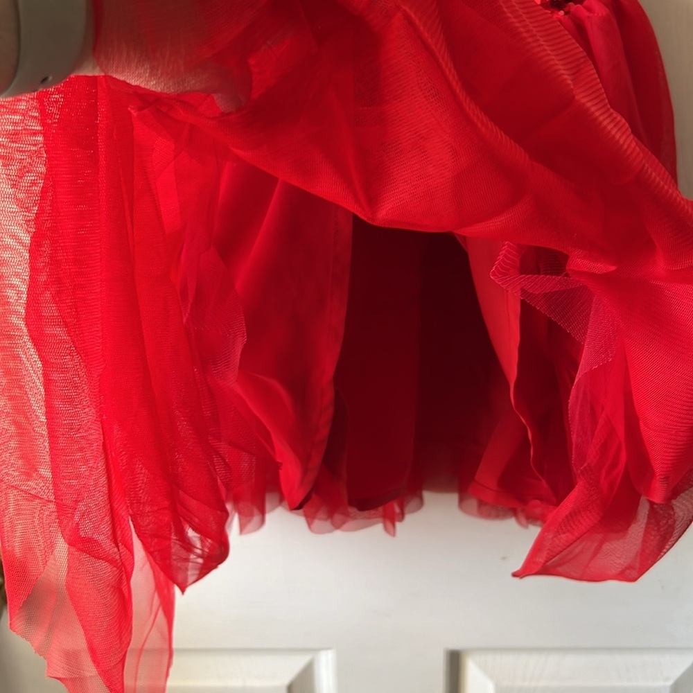 NWT Cat & Jack Girls Red Sequined dress Sz XS 4/5. - Picture 7 of 8